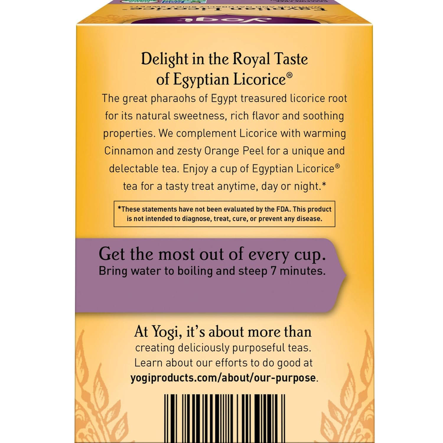 Tea Egyptian Licorice Tea – 16 Tea Bags per Pack (4 Packs) – Organic Licorice…