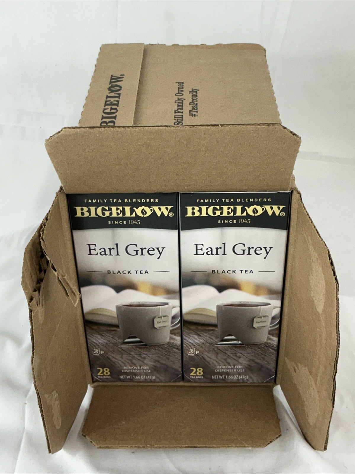 6 Boxes Bigelow Earl Grey Black Tea, 28 Bags Per Box (168 Bags Total) 1.66 Oz