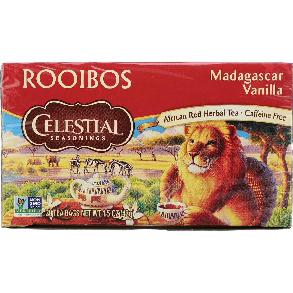 Madagascar Vanilla Red Tea Bags – 20 Count (Pack of 20)