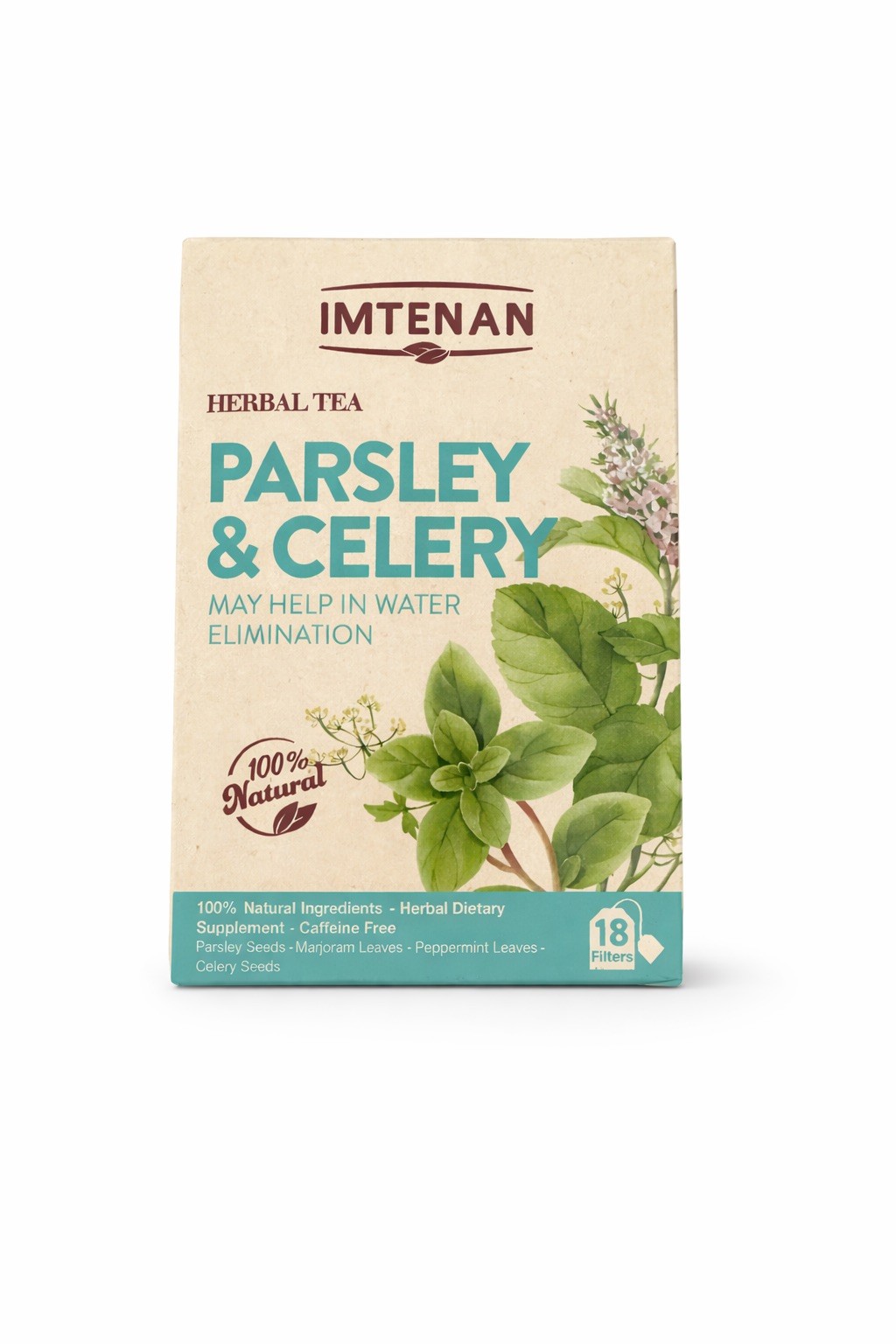 Imtenan Organic Parsley and Celery Herbal Tea – 18 bags