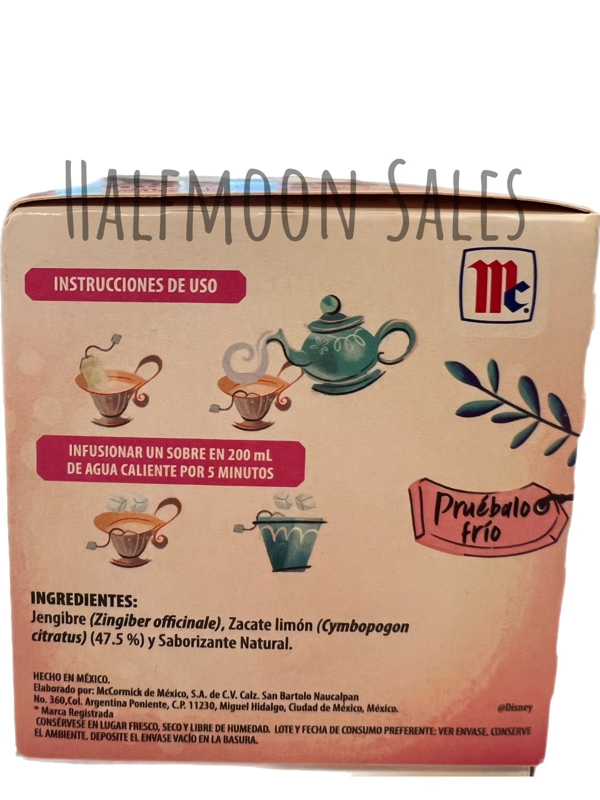 McCormick Tea Ginger Lemon, 7 Blossoms, Apple Cinnamon Te Variedad