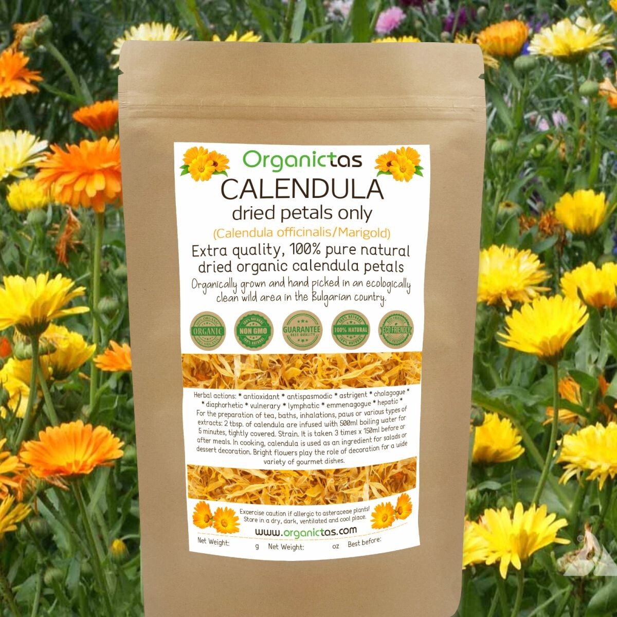 Calendula Petal Tea Organic & Dried Calendula Flower Petals Tea Premium Quality