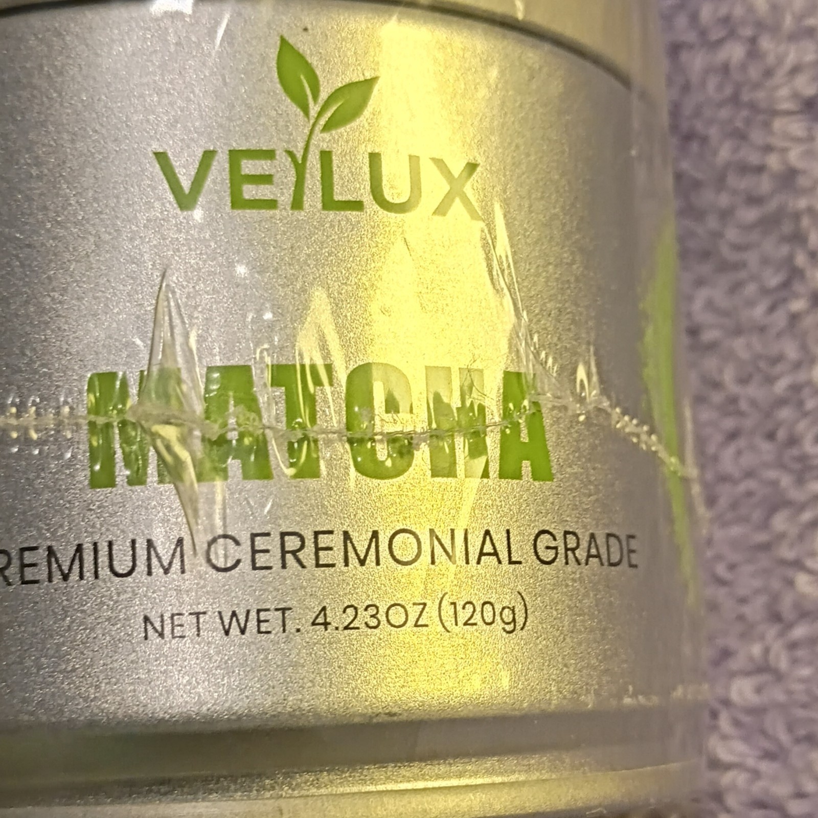 VEILUX Premium Ceremonial Grade Matcha Tea & Infusion Powder 120g Tin