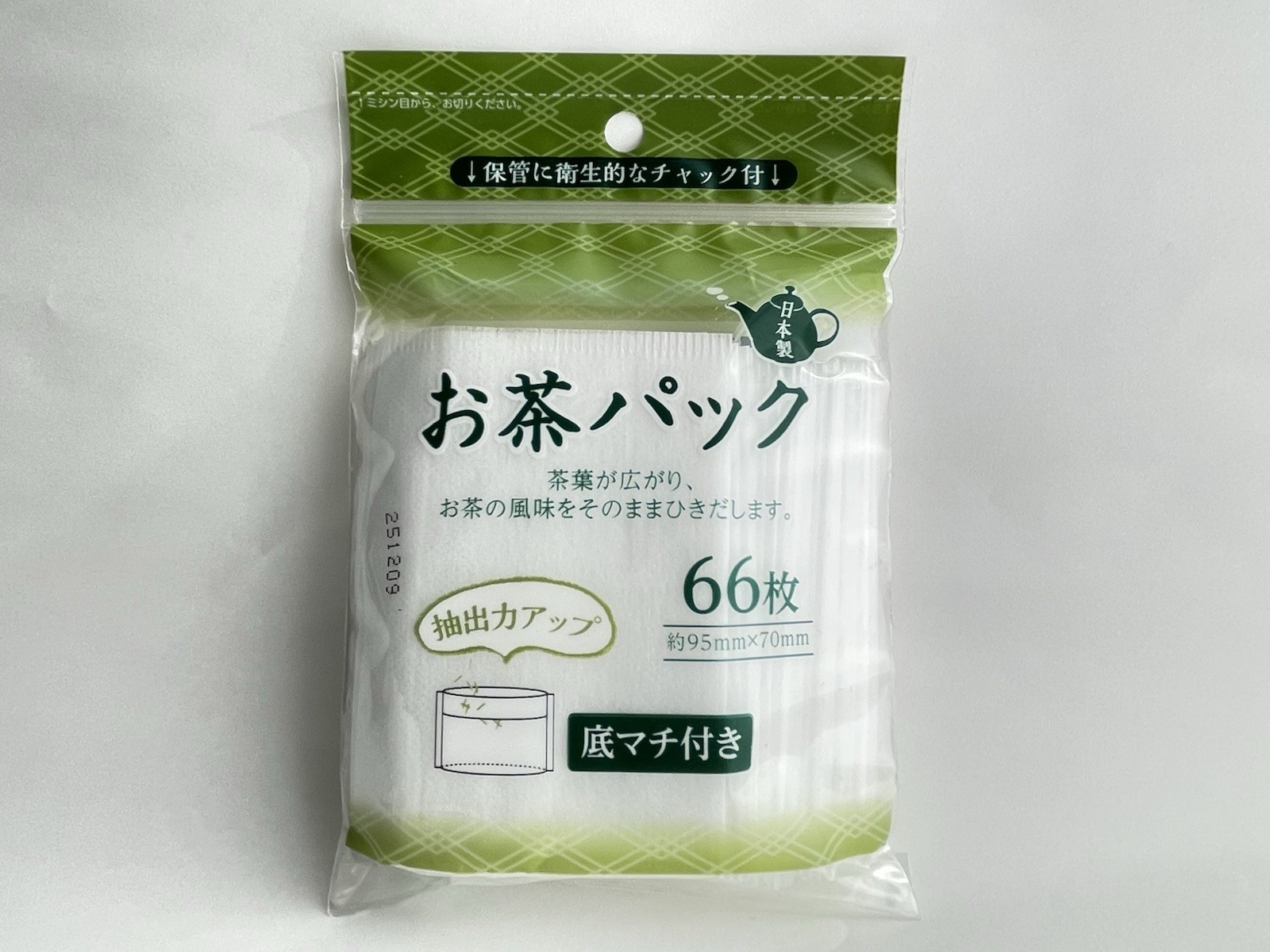 Tea Filter Bags 66pcs DAISO Japan Made Drawstring Disposable Tea Coffee Dashi