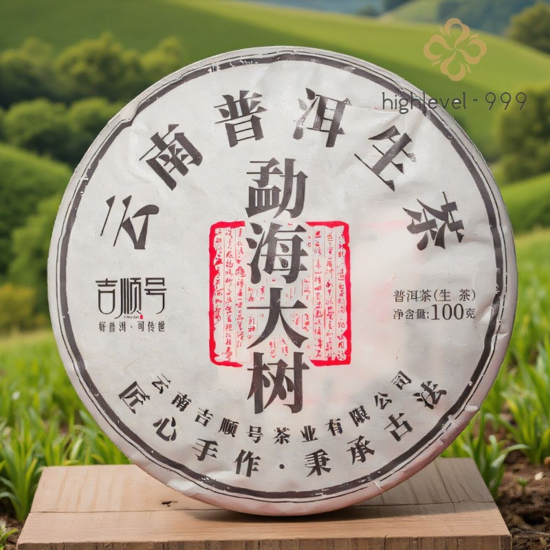 100g Yunnan Menghai Ancient Tree 2020 Mellow Aroma Pu’er Tea Raw Tea Cake