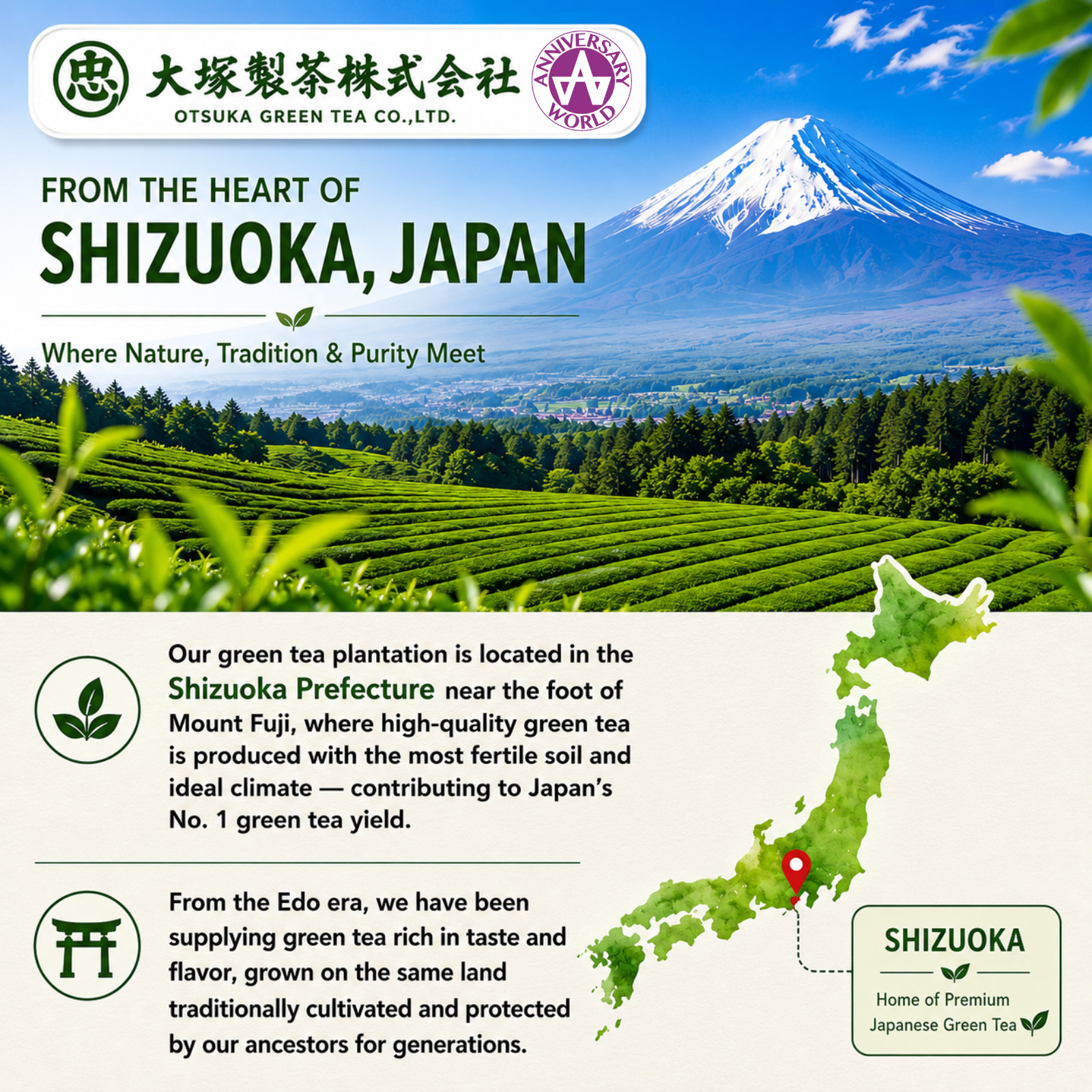 Otsuka Green Tea Organic Ceremonial Grade Matcha Powder-Imported Directly Japan
