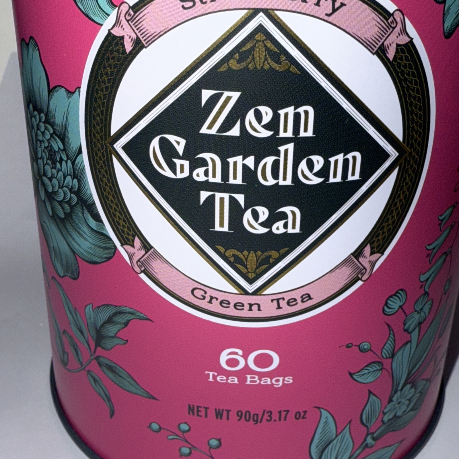 Pagoda Strawberry 🍓 Zen Garden Tea – 🍓 Green Tea 60 Bags BB 07/2027