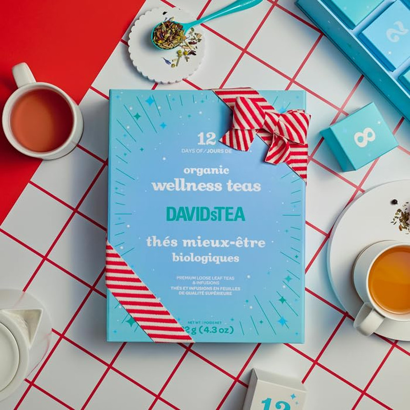 12 Days of Wellness Organic Loose Leaf Tea Sampler Gift Set