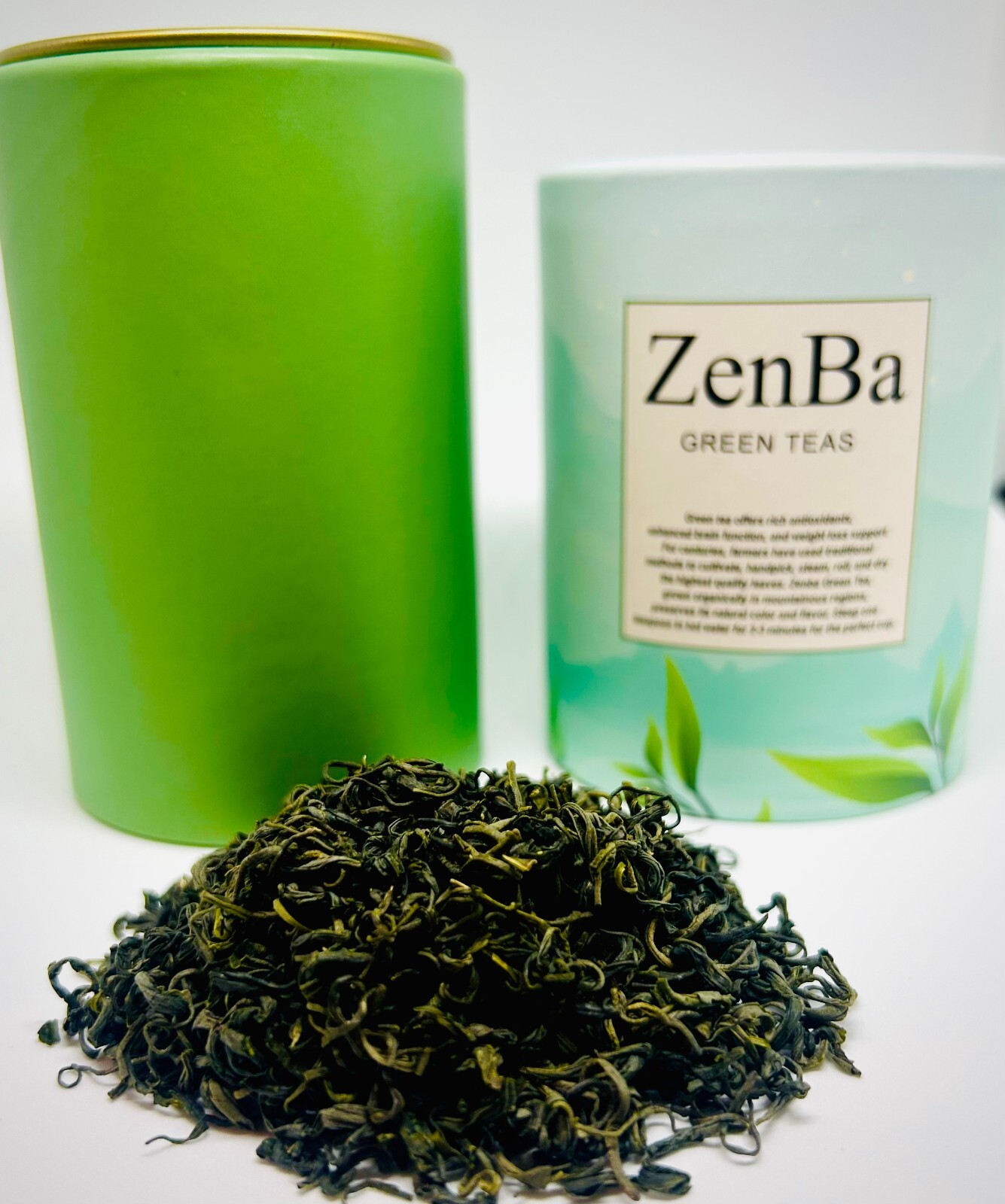 ZenBa Premium Loose Leaf Tea – 1 Box (Choose Green Tea or Floral Tea)