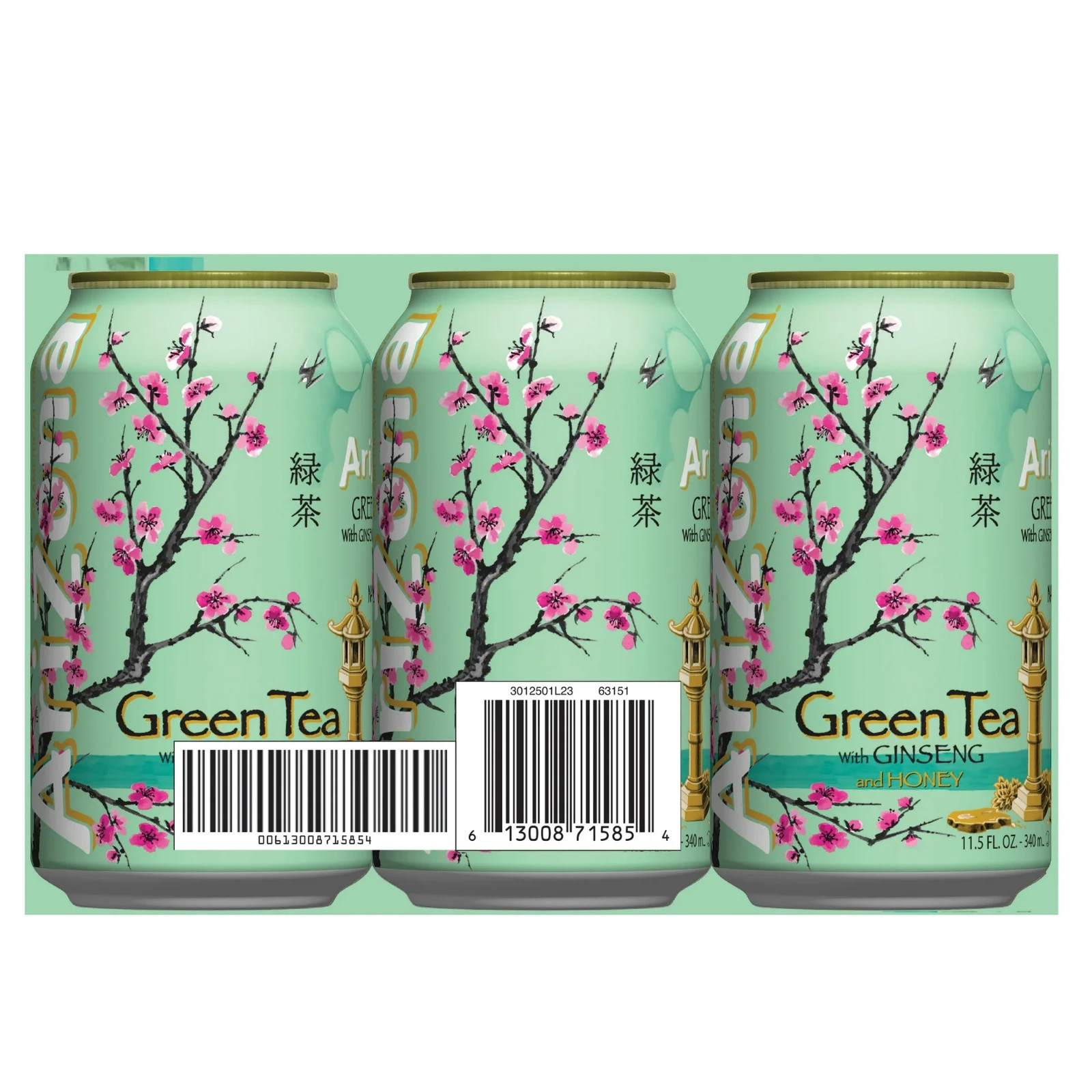 Arizona Green Tea With Ginseng And Honey 11.5 Fl oz cans (12-Pack)…