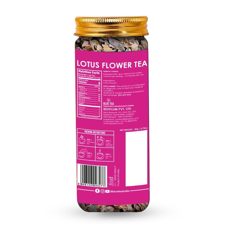 – Pink Lotus Flower Tea – 1.40 Oz – 20 Cups | SUPER ANTIOXIDANT | Refreshing …