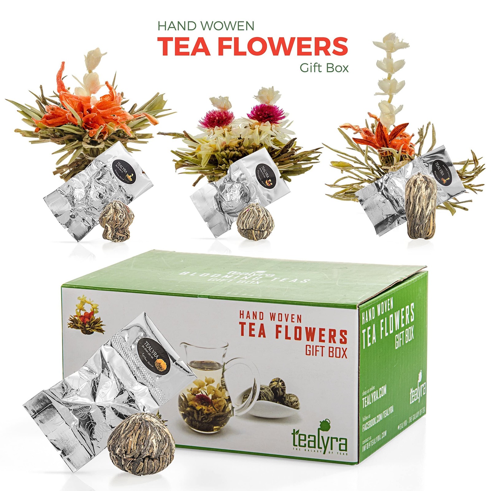 – 12 pcs Blooming Flowering Tea – 12 Variety Flavors of Finest Blooming Teas …