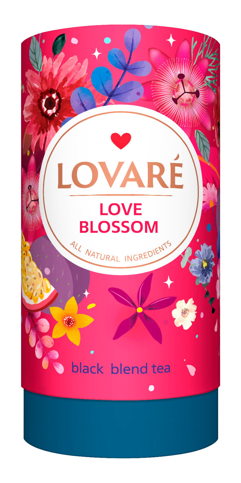 Lovare Tea 80g Premium Flavors in Gift Tube All Natural Ingredients