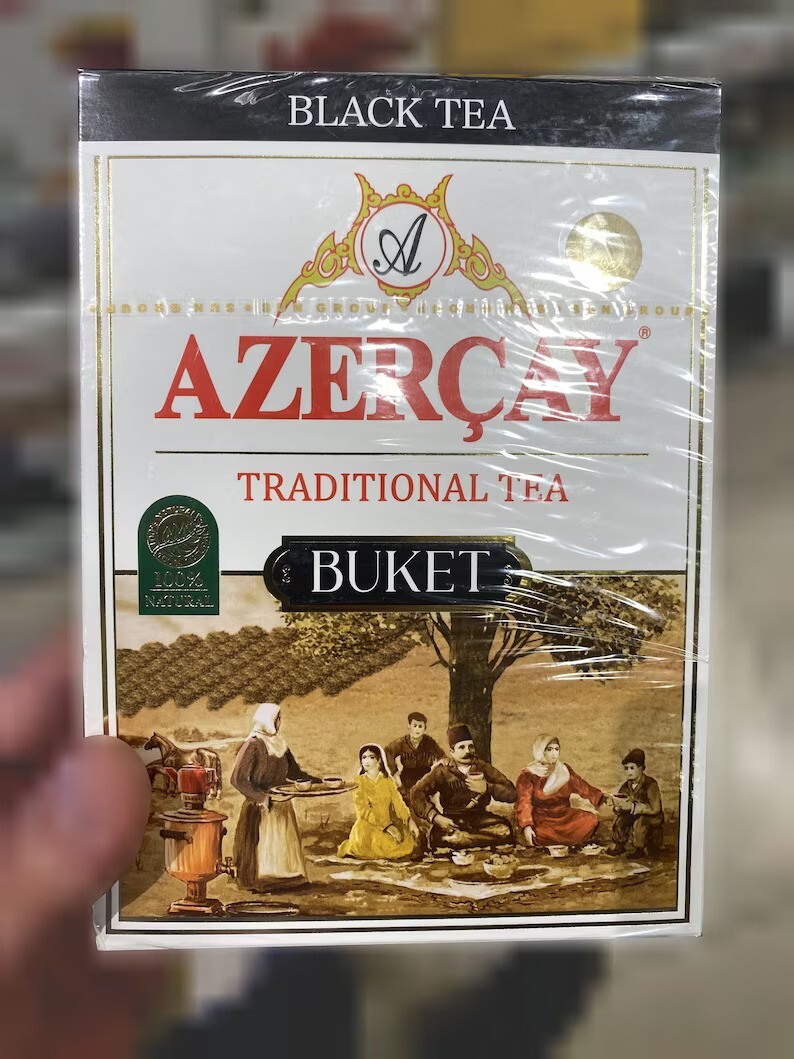 Azerchay Black Tea – Tea Bouquet Traditional Tea, Largest Leaf Black Tea 250 gr