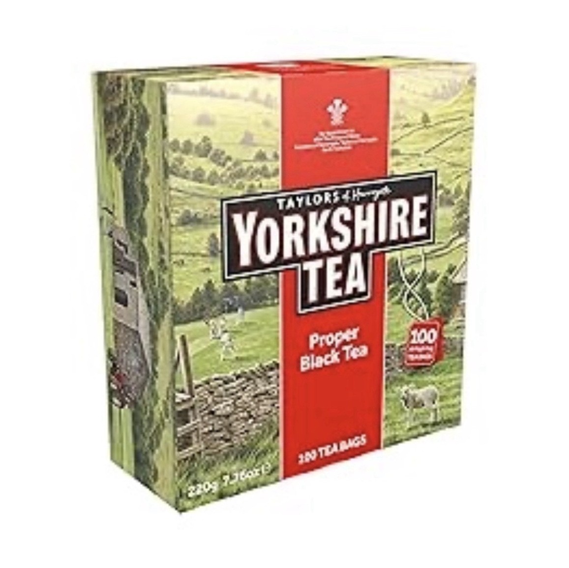 Brand New & Factory Sealed Yorkshire Tea Proper Black Tea Bags (100 Count).