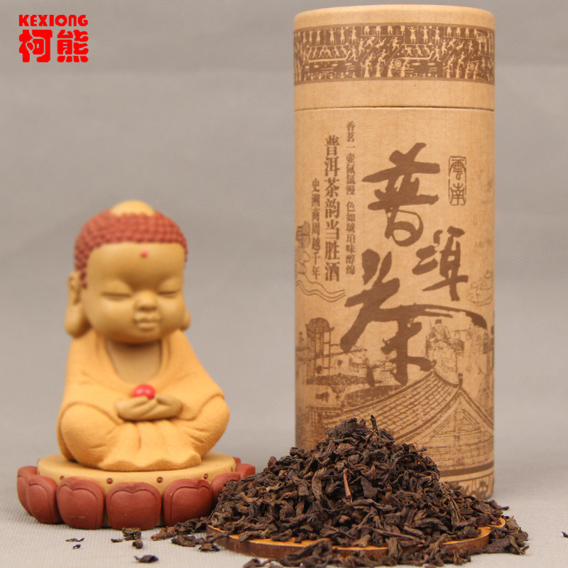 Yunan Pu Erh Tea Bamboo Canned Package Black Tea Loose Leaf Ripe Puer Tea 100g