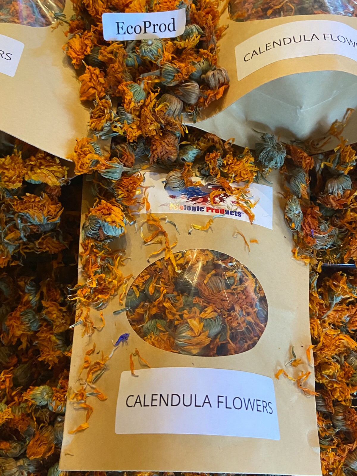Calendula Petals or Whole, European Wild Harvested, Marigold, Free Shipping USA