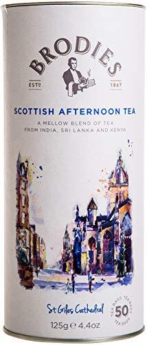 Brodies Tea, Scottish Afternoon Tea, 50 Count Tea Bags 4.4 Ounce