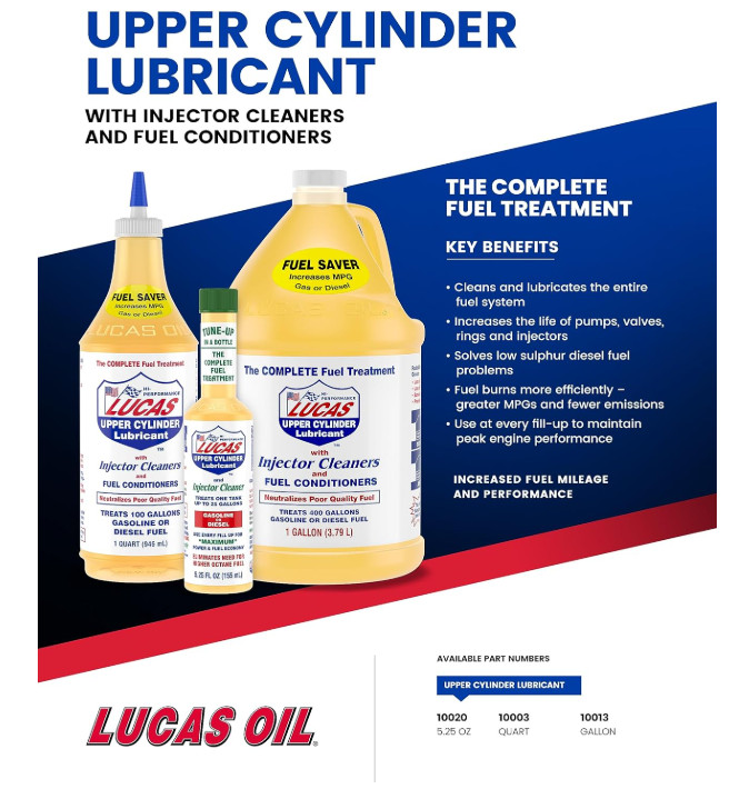 Lucas LUC10013 10013 Fuel Treatment – 1 Gallon