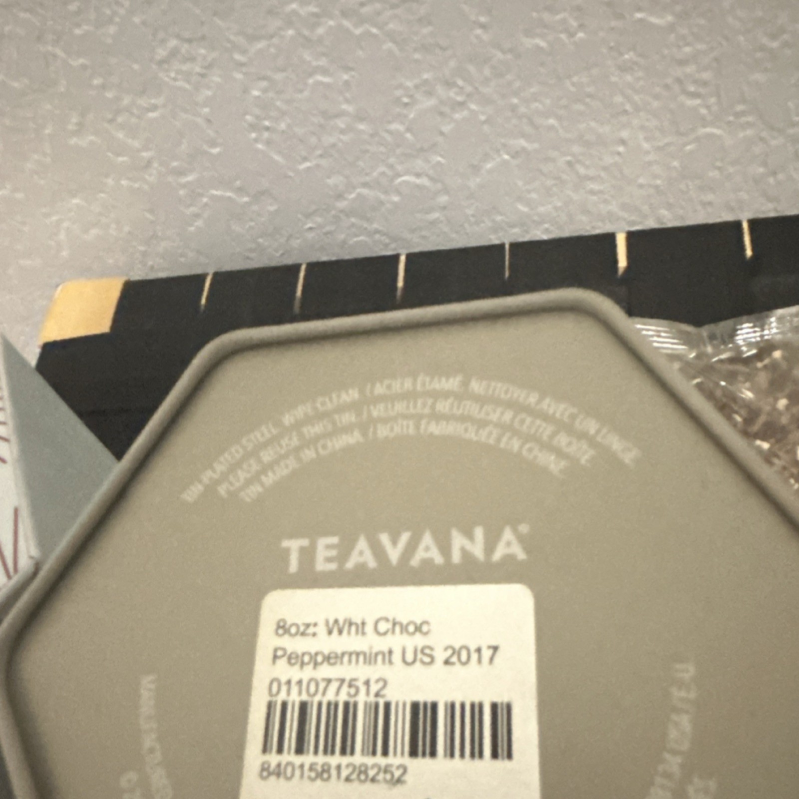 Teavana White Chocolate Peppermint Herbal Loose Leaf Tea 8oz Tin