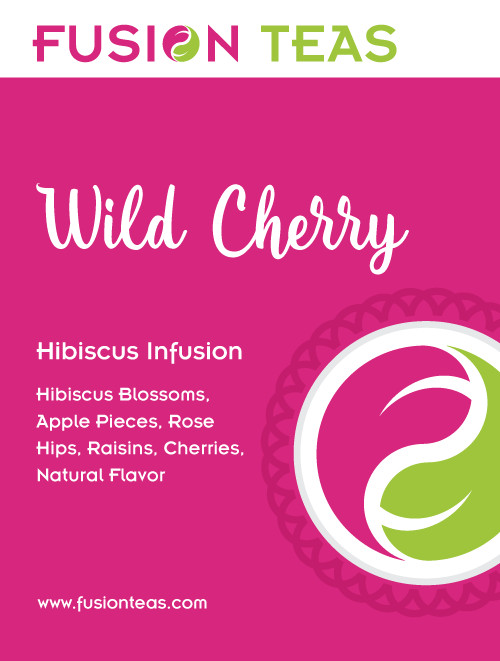 Wild Cherry Hibiscus Fruit Tea – Herbal Loose Leaf Tisane – Fusion Teas