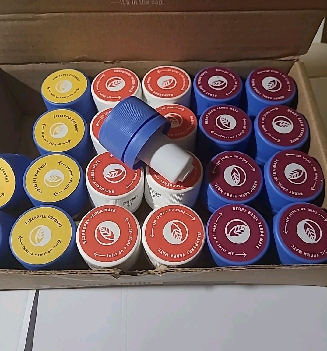 23 Variety Pack TEA Cap Refills For Toak Bottles Pineapple Coconut Raspberry