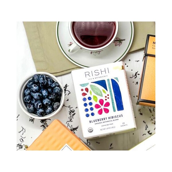 Rishi Tea Blueberry Hibiscus Tea – 15 sachets