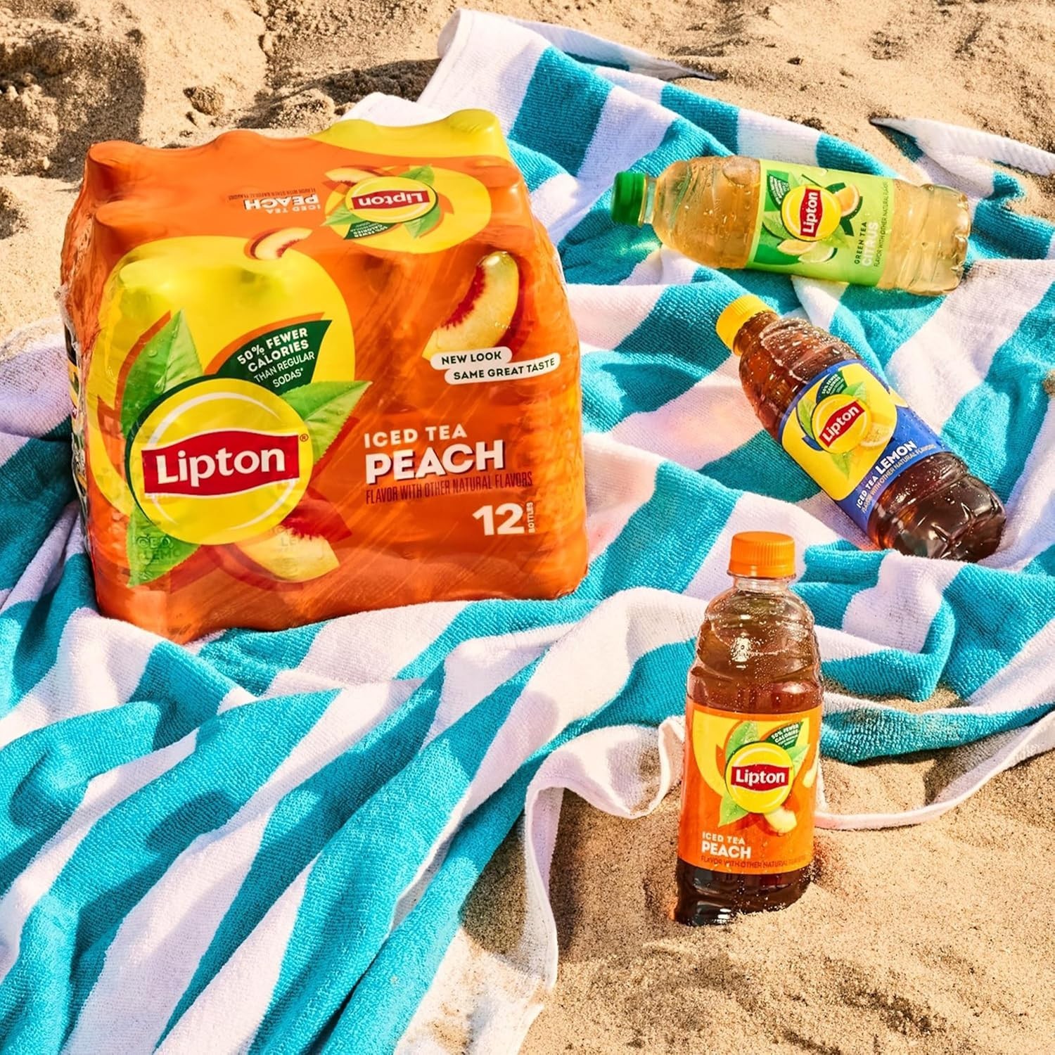 Peach Iced Tea, 16.9 Fl Oz Bottles Pack of 12