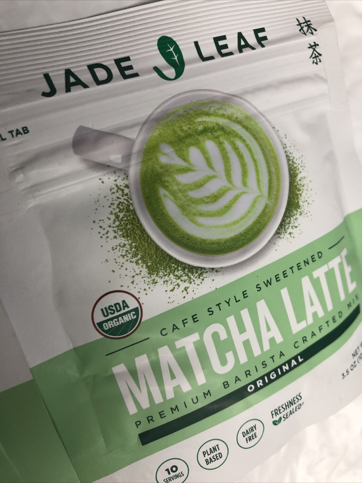 NEW (2) Jade Leaf MATCHA LATTE Organic Cafe SwPremium Barista Crafted Mix 3.5 Oz