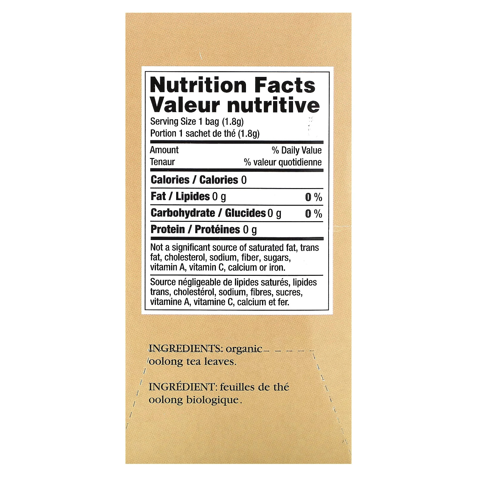 Imperial Organic, Organic Oolong Tea, 18 Tea Bags, 1.14 oz (32.4 g)