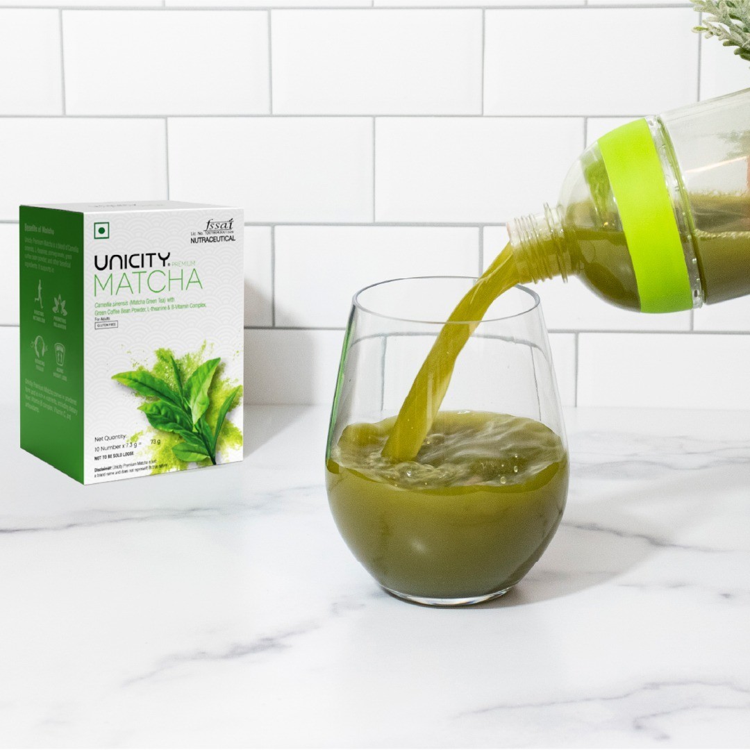 Unicity Premium Matcha Green Tea | Healthy functioning metabolism | 10 Sachets
