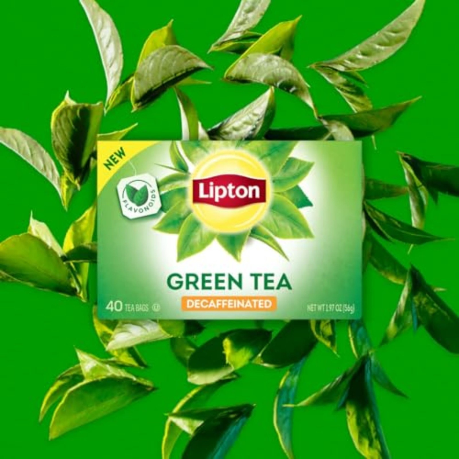 Lipton Decaf Green Tea Bags, Unsweetened Iced or Hot 240 Bags