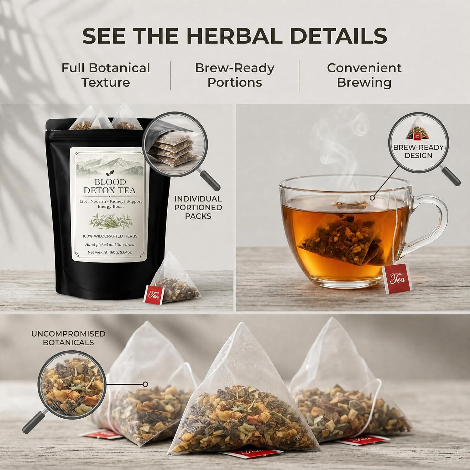 Blood Detox Tea Jamaica, Jamaican Healing Garden Wildcrafted Tea Blend With Guac
