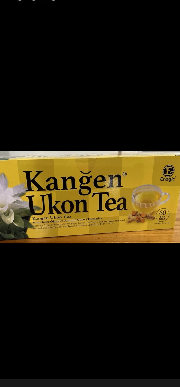 New Kangen Ukon Turmeric Tea 60 Bags 100% Organic by Enagic