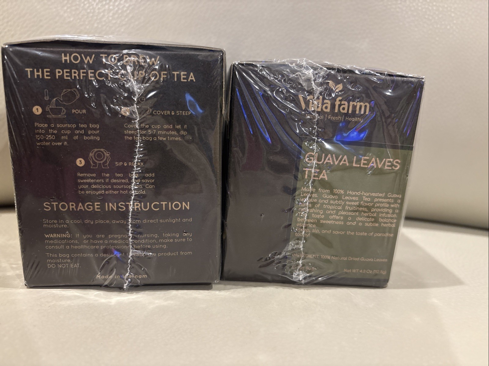 2 PK ~ VIDA FARM 75 Natural Guava Leaves Tea Bags – Dried Guava