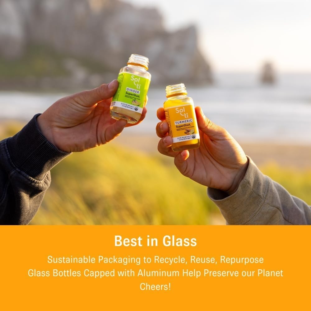 Organic Ginger SuperShot: Immune-Boosting Cold-Pressed Juice – 25.2 Fl Oz