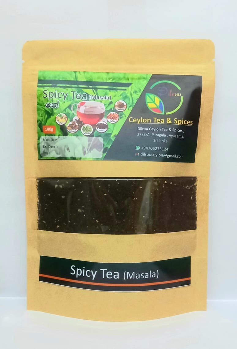 Spicy Tea Masala Chai Powder Natural Organic Pure Ceylon 100g