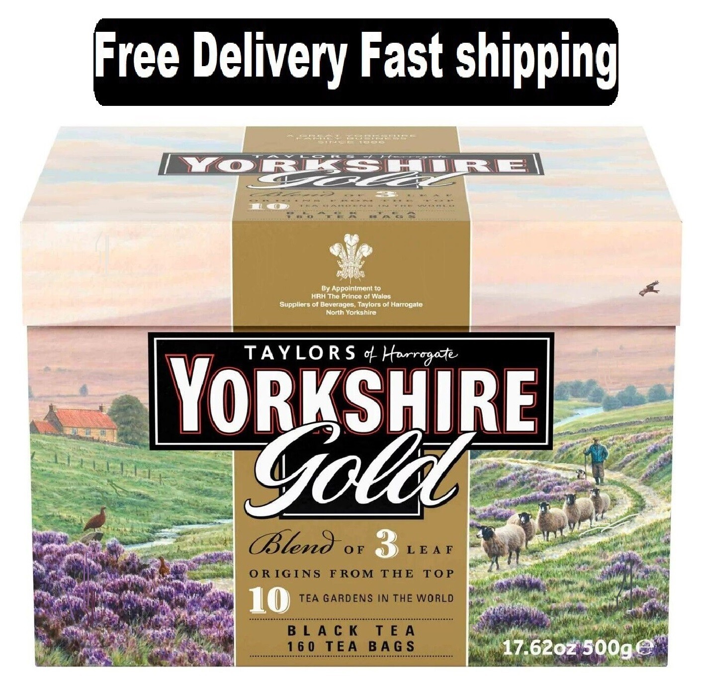 Sealed! Taylors Of Harrogate Yorkshire Gold Black Tea 160 Teabags 11/26