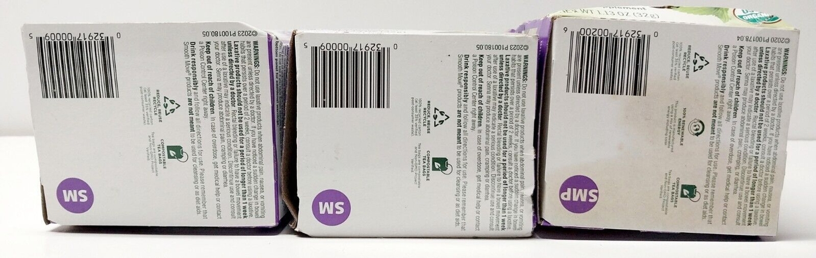 3 Box Lot Traditional Medicinals Smooth Move Tea Regular Peppermint EXP Feb 2027