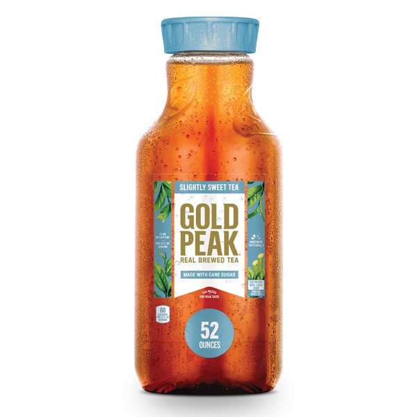 Gold Peak Sweet Slightly Sweet Unsweetened Tea 52oz 6 Pack Variety