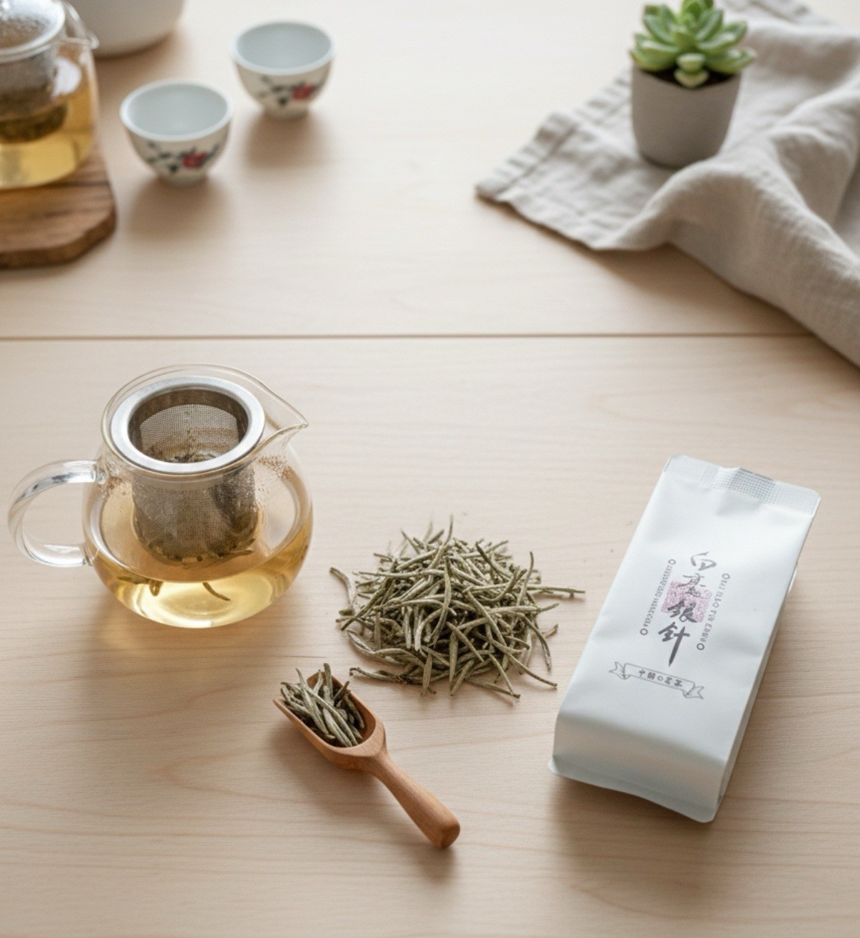 Premium Fuding Silver Needle White Tea (Bai Hao Yin Zhen)