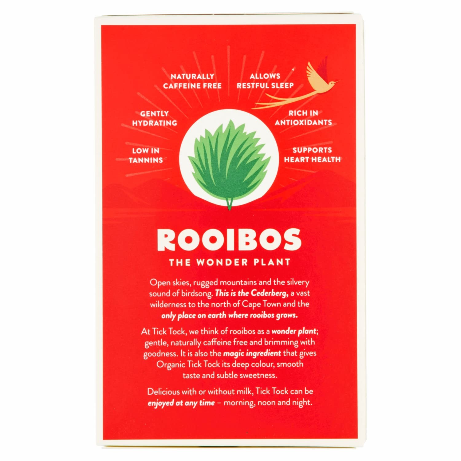 TEAS Organic Rooibos Tea Bags, Organic Original Rooibos Tea, 40 Count