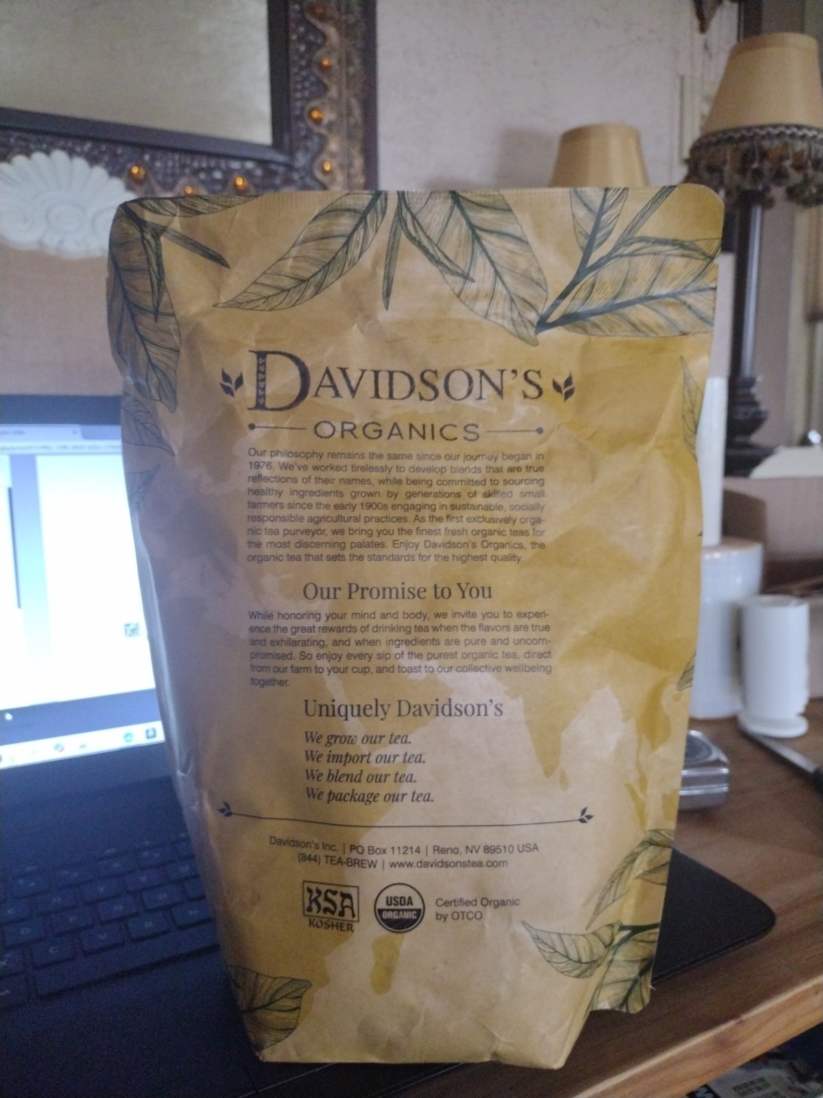 Davidson’s Organic Herbal Orange Spice Loose Leaf Tea 1 Lb Bag FREE SHIP BB 2/27