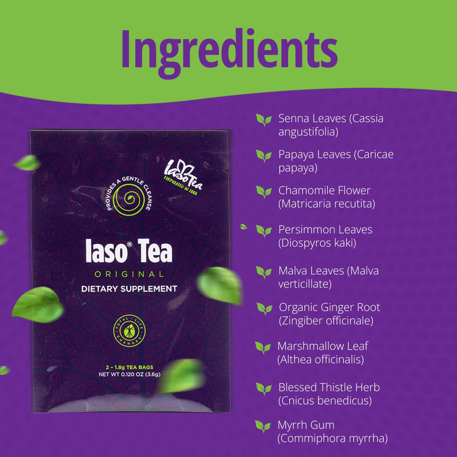 Brewed Tea Original Cleansing Refreshing Balanced Lifestyle 10 Sachets 5 Packs