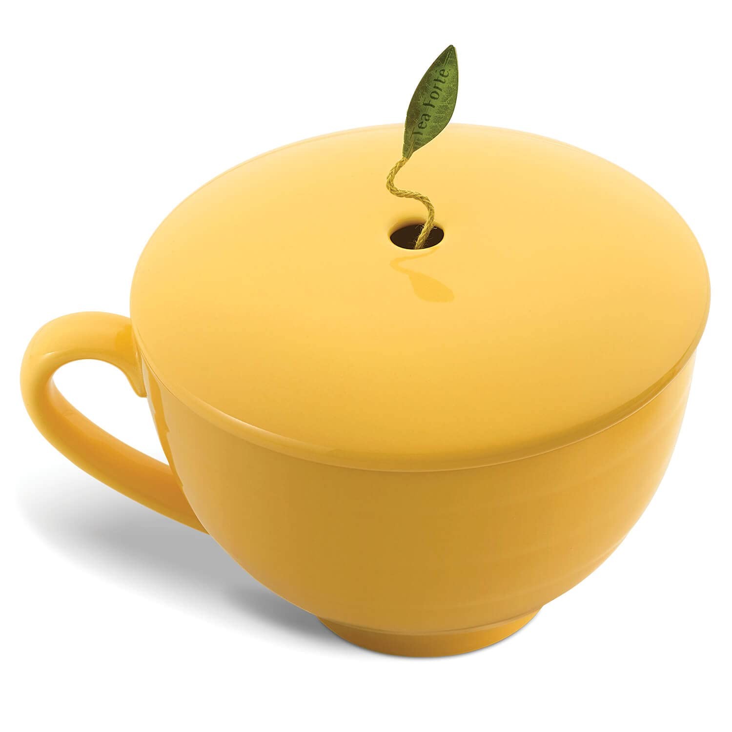Paradis 3-Piece Premium Tea Gift Set with Mango Yellow Cafe Cup with Lid, Tea…