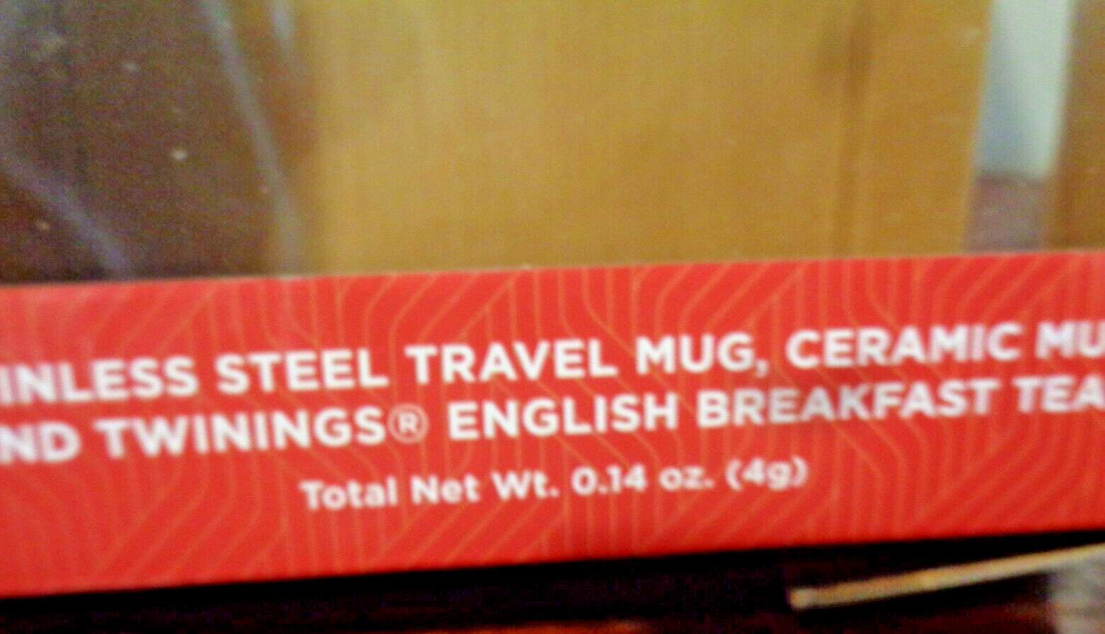 Twinings Tea Time Anytime Travel Set Stainless Steel Tumbler Ceramic Mug Tea