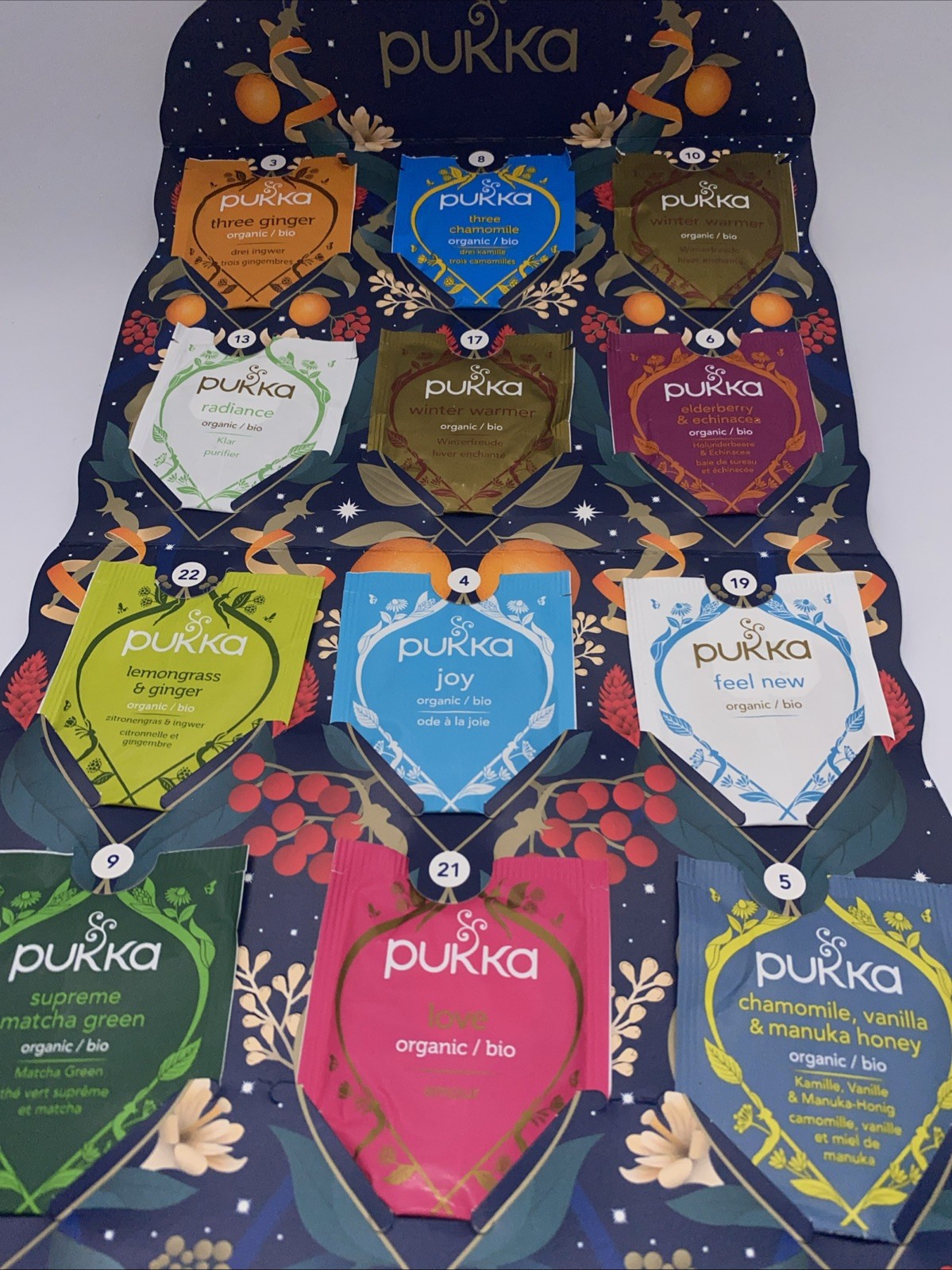 Pukka Organic Tea Relax Selections 24 Pack Of Tea Elderberry Ginger Matcha