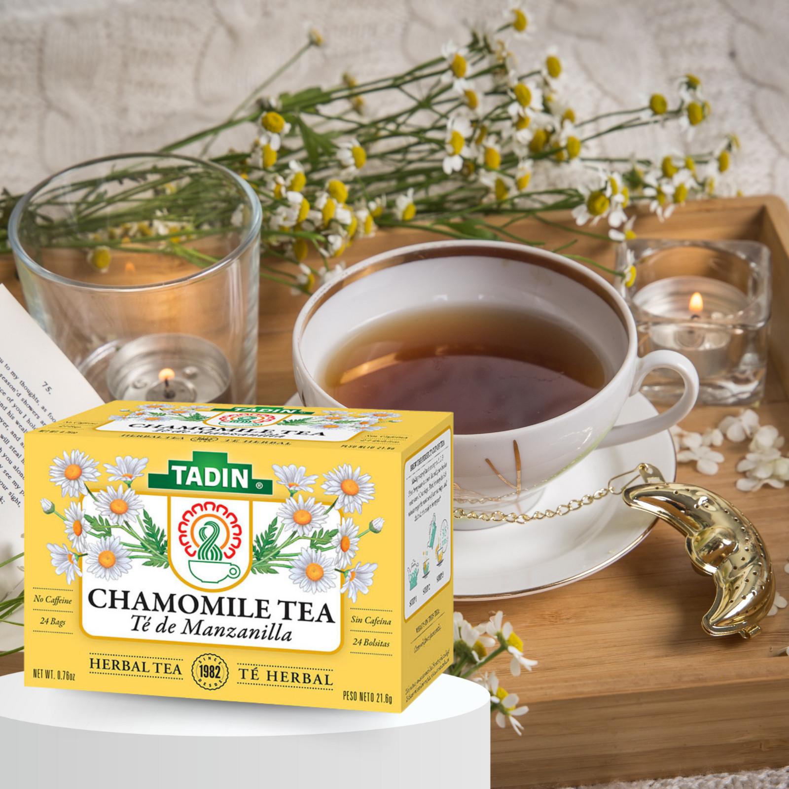 Tadin Manzanilla Chamomile Tea, 24 ct