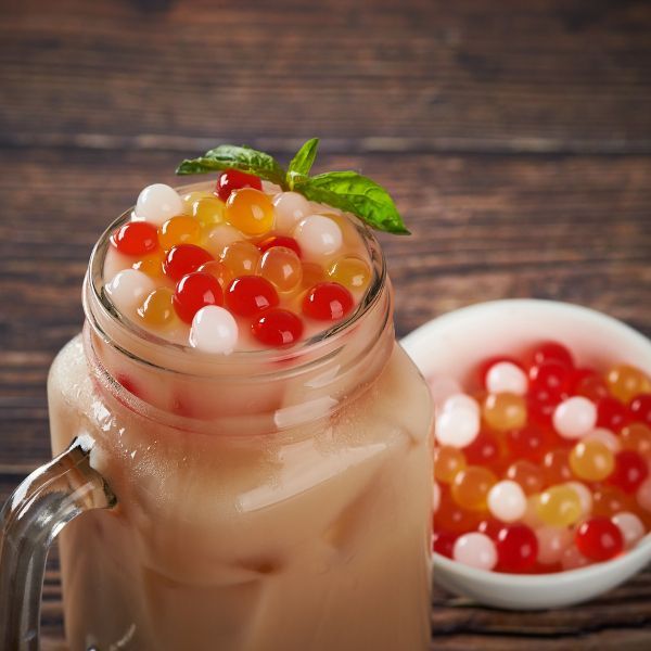 Tea Zone Rainbow Popping Pearls/Popping Boba/Bursting Boba(6.8 lbs) for Boba Tea