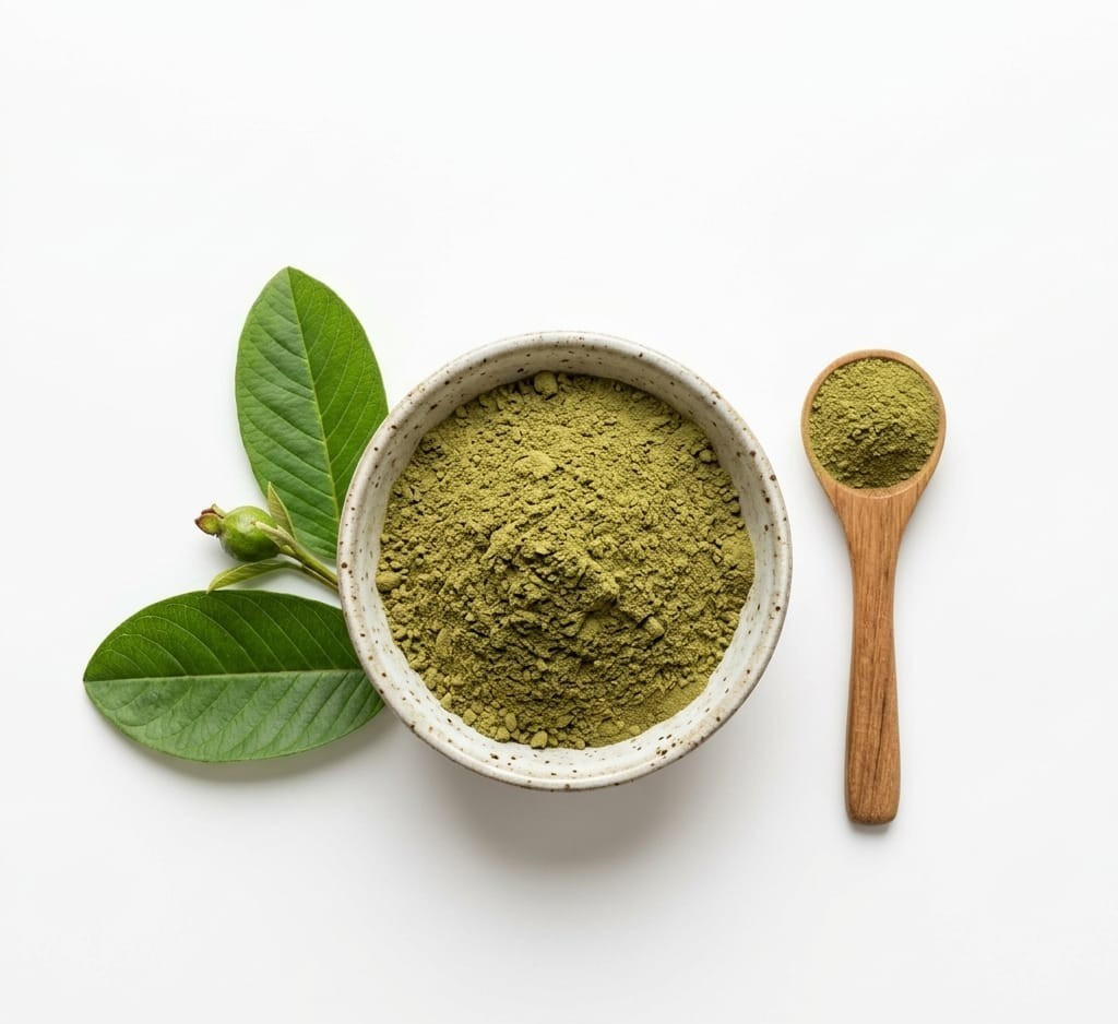 Pure Guava Leaf Powder – 100% Natural Dried Guava Leaves – Non-GMO 1kg (2.2 lbs)